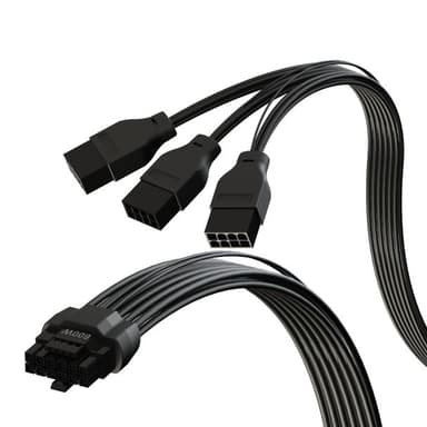 PCIe 5.0 16P(12+4）大电流电源线 16AWG  PE型 - 3*8P PCIe 4.0 PSU 与RTX40和RTX30 FE GPU相容