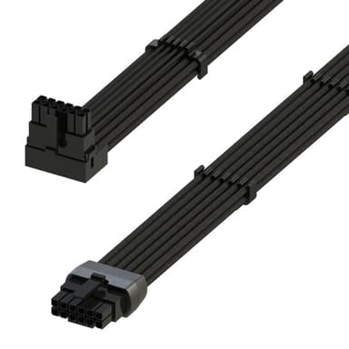 左角600W PCIe 5.0 16Pin（12+4）大电流电源线16AWG 尼龙编织 兼容RTX4000和RTX3000 FE 